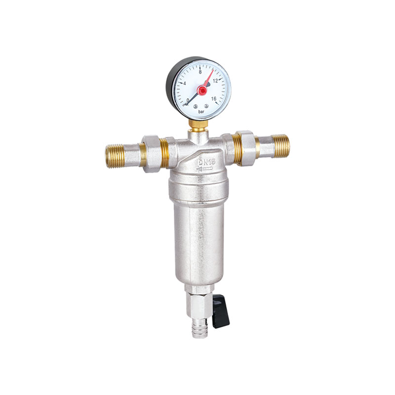 Penapis air botol tembaga dengan manometer untuk air sejuk AMT-3021